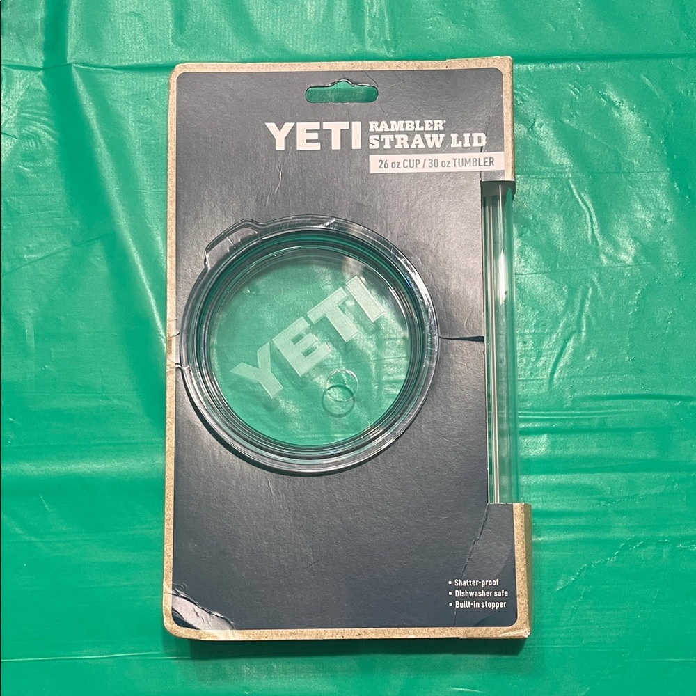 YETI Clear Rambler Lid with Straw